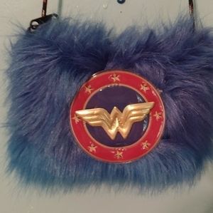 Wonder woman fuzzy purse/bag